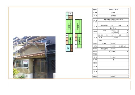 大阪府大阪市東住吉区住道矢田１丁目 中古テラス
